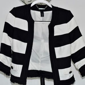 White House Black Market Striped Blazer